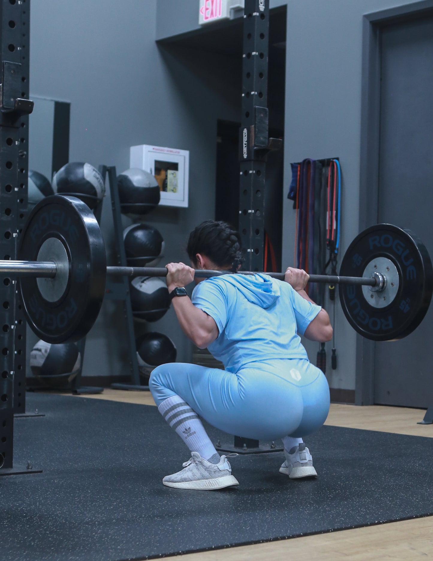 CR High Waist Performance Jogger (Sky Blue)